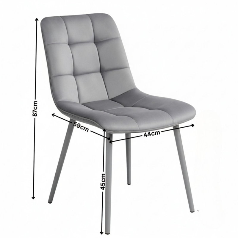4 - Person Dining Set, Grey