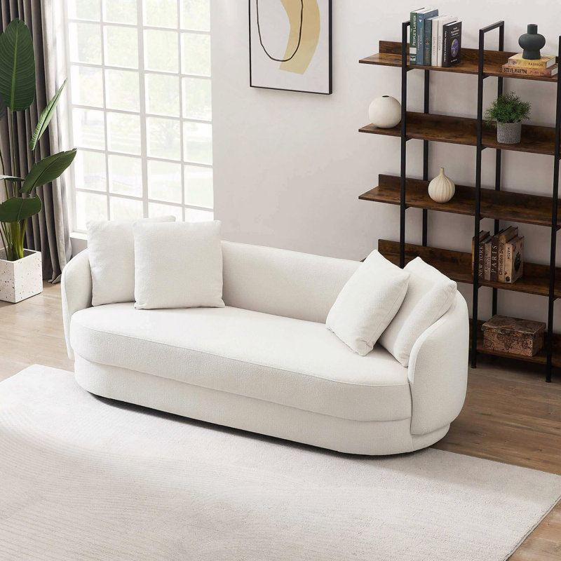 Sofa, Modern French Boucle Sofa