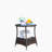 Outdoor Patio Furniture 1 Round Coffee Table With Clear Tempered Glass