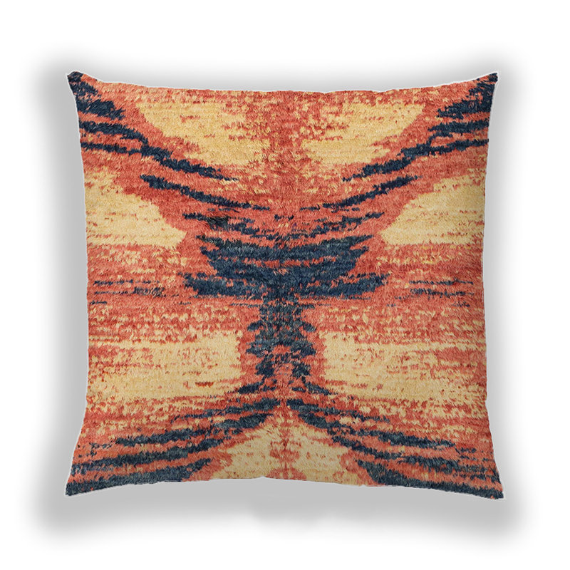 Coussin décoratif abstrait 2538, Microsuède