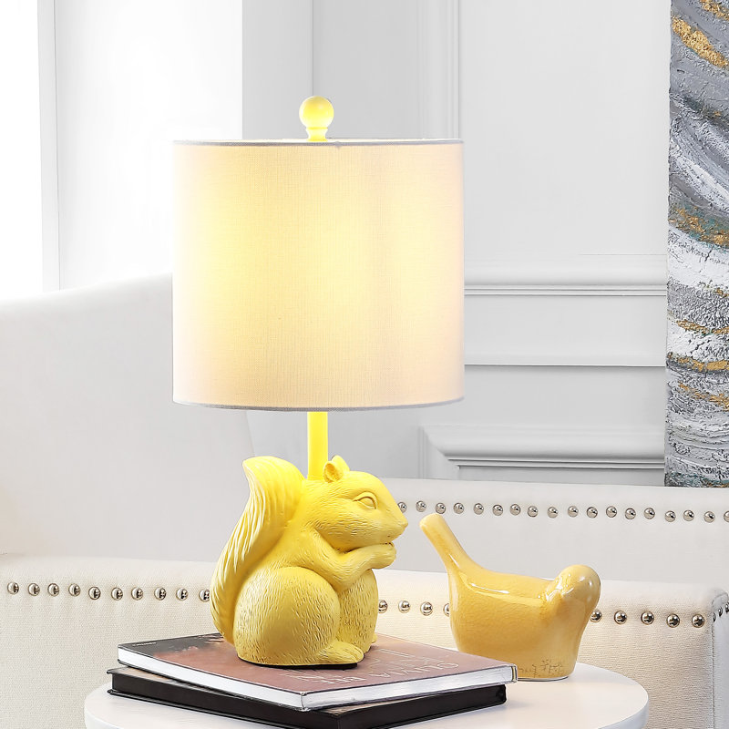 Lampe de table 18 po Edmund Squirrel, Jaune