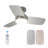 30 inch Low Profile Ceiling Fan with Light and Remote Control-414123881