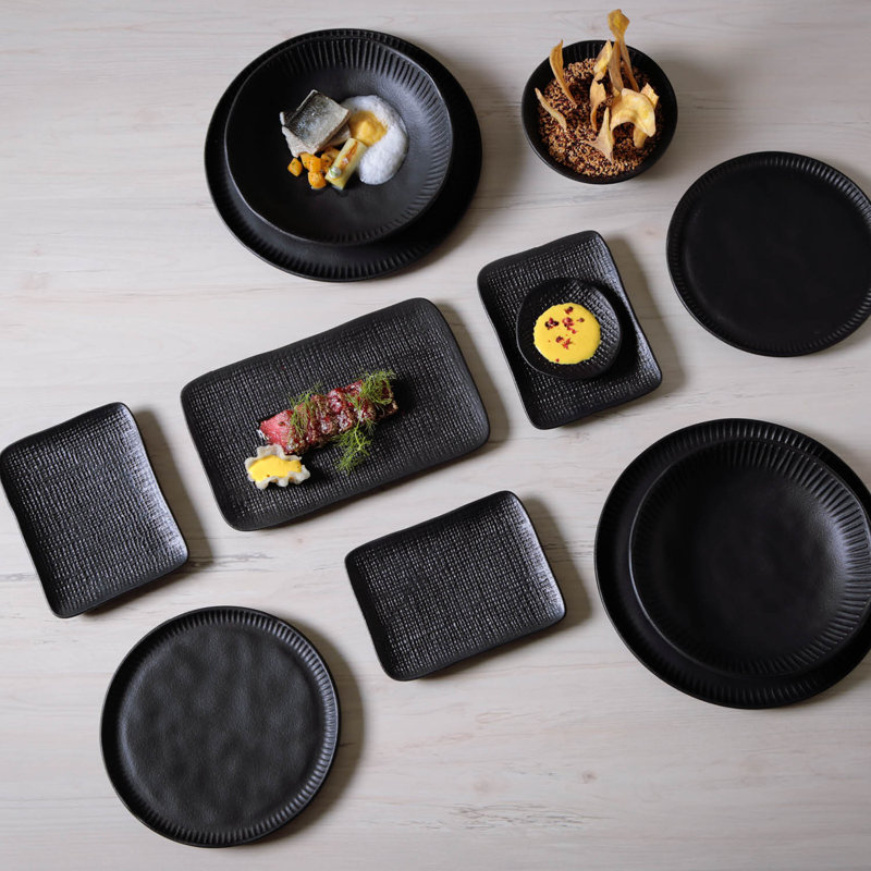 Grès Jame Ramekin Grès céramique - Va au micro-ondes, au four et au lave-vaisselle, par Porto Brasil, Noir mat