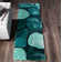 Thionville Abstract Shag Teal/Turquoise/Mint Area Rug