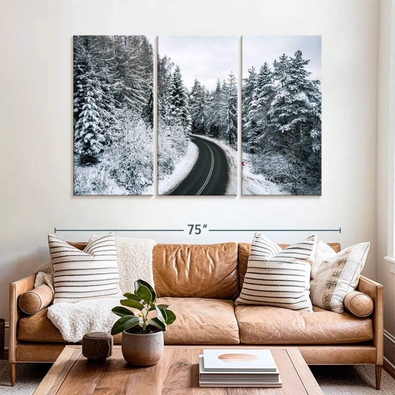Harnek Curvy Road en hiver, H 42 po x l 65 po