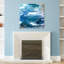 «Glistening Tide A», reproduction d'art sur verre