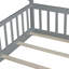 Lit simple en forme de tente, lit tipi avec garde-corps, lattes, gris-1499553908