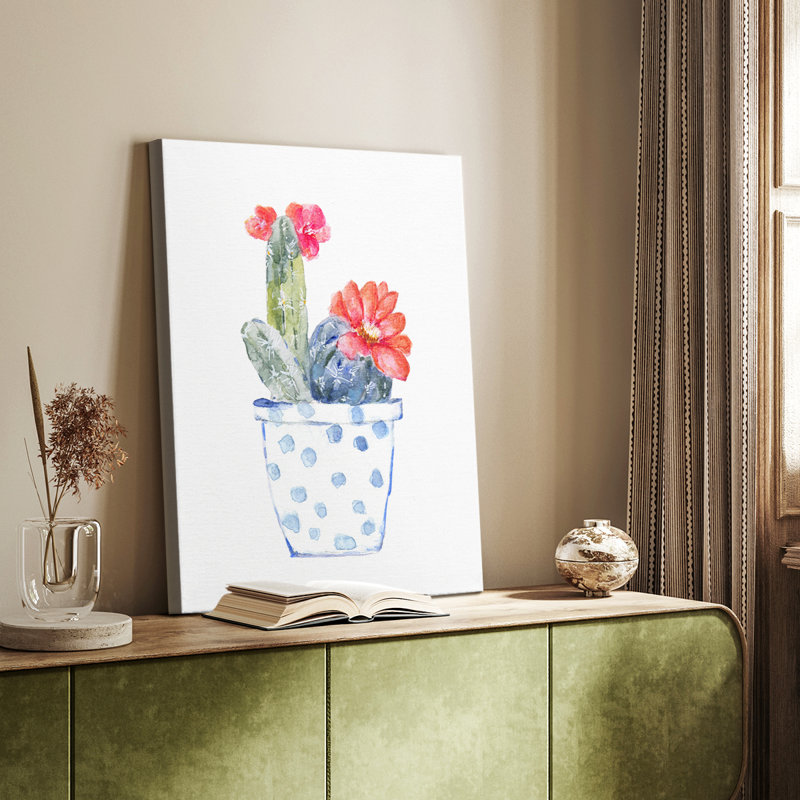 Cactus et plantes grasses II - galerie sur mesure, H 18 po x l 12 po