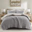 Ensembles de literie en chenille confortable, double / grand, design gris moderne pour le confort de la maison