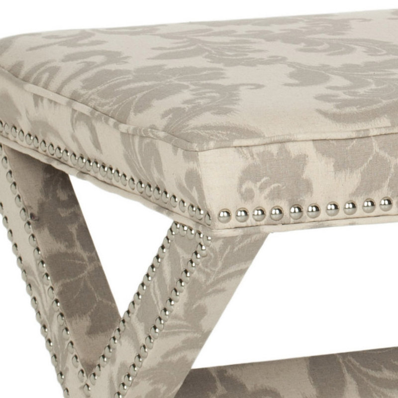 Keldah Upholstered Bench, Taupe