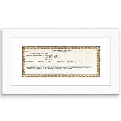 Cadre photo Cadre photo sous licence 5 x 10 Americanflat - Cadre 3,5 x 8 avec passe-partout - Verre incassable