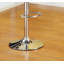 Tabouret noir en similicuir, hauteur réglable, ensemble de 2 chaises, base chromée