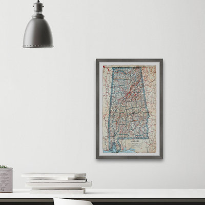 " Blue Alabama Map "