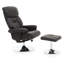 Leather Chair With Footstool-45506345