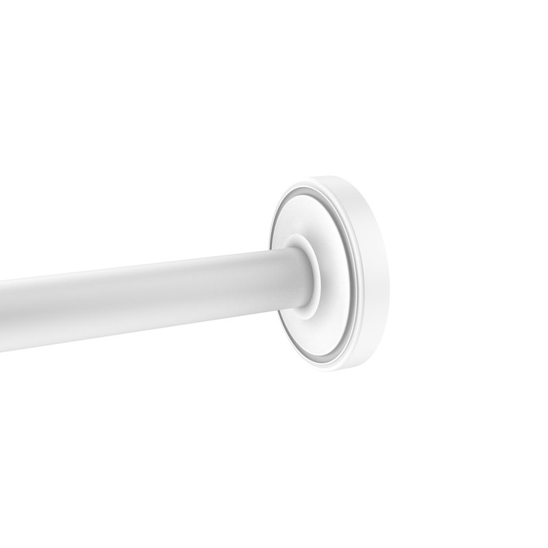 Écusson de rideau de douche Gober, Blanc mat