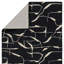 Tapis rectangulaire en laine touffeté à la main noir / beige Hisano par Nikki Chu-590103046