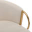 Ensemble de 30 tabourets de bar de 30 pouces avec repose-pieds chromé et base en velours + tabouret de bar simple Golden Leg, crème-130094453
