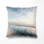 Coussin décoratif de plage - Coussin blanc et bleu-135800153