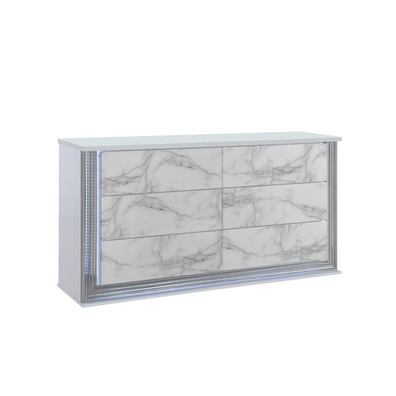 Ensemble de chambre 5 pièces Moon White