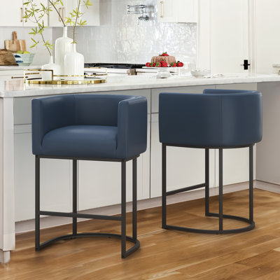 Coffy 33.5" H Upholstered Counter Stool (Set of 2)