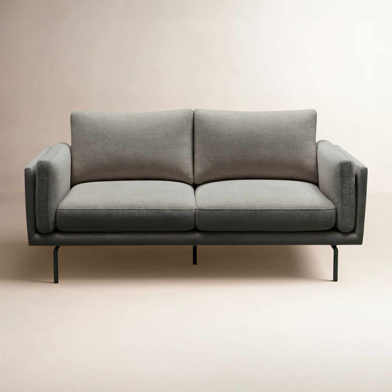 Elenora 64'' Upholstered Loveseat, Charcoal Performance