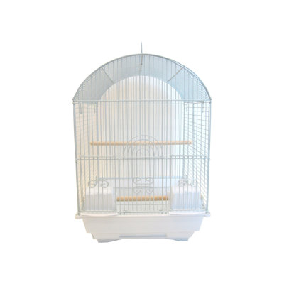 Cage à oiseau avec dessus rond