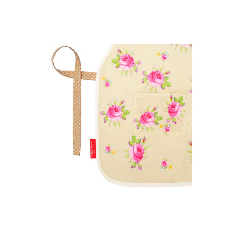 Rose Floral Childrens Apron, 6-13 Years, Sage