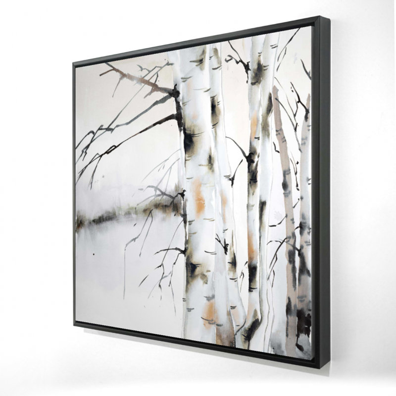 «Winter Birches» sur toile