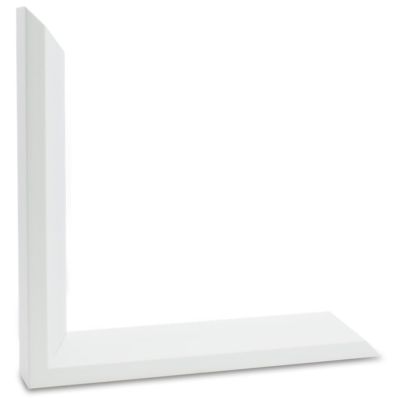 Peeping Cat Scandi - Single Picture Frame Print, Matt White, 136.652 cm H x 111.252 cm W