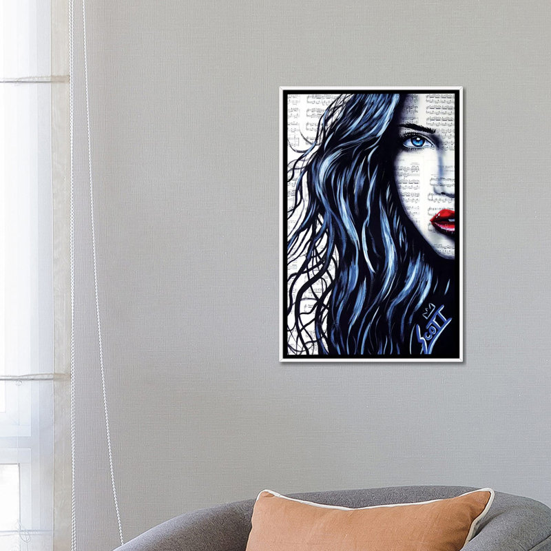 « Fly from the Inside » par Brandon Scott-impression d’art graphique, Toile blanche encadrée, H 26 po x l 18 po x P 1,5 po