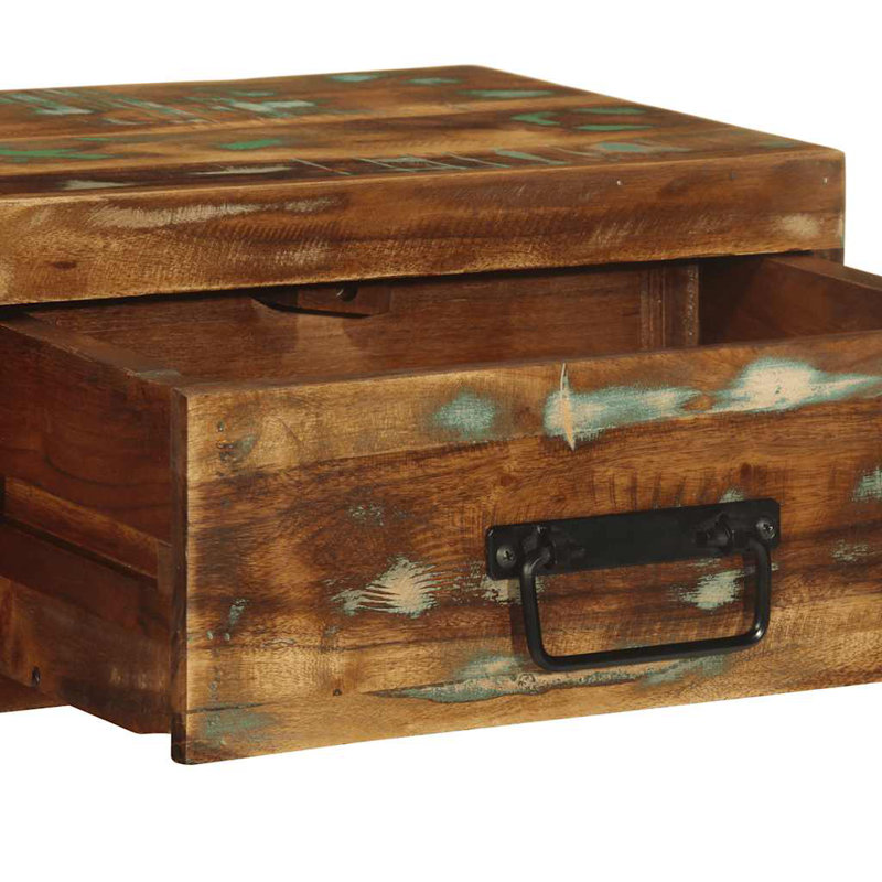 Amahya 40cm W Solid Wood Bedside Table