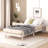 Twin Size Floating Platform Bed Frame-966469717-966469715