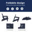 Chaise Adirondack pliante en plastique Delman-462580348