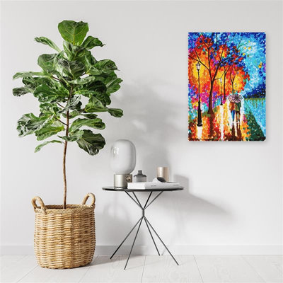 Autumn Trees In The Park - No Frame Print on Canvas