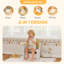 AIYAPLAY Kids Table and Chair Set 2 in 1 with Storage Bins Ages 3-5 White