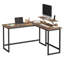 Evelin L-Shaped Metal Base Writing Desk-13902480
