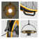 24.8" Ebern Designs Outdoor Ceiling Fan With Light 360-degree Manual Vertical Rotation - Waterproof