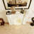 Cream White Manufactured Wood Freestanding Fireplace