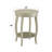 Aberta Antique White Finish Accent Table-1364663298