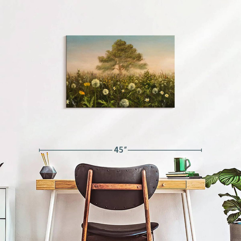 Alvord Morning Field Dandelions, 20" H x 30" W