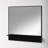 Streeter Metal Flat Wall Mirror with Shelves