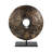 Iron Modern Textured Round Decorative Statue - 15.75" x 15.75" x 18.5"