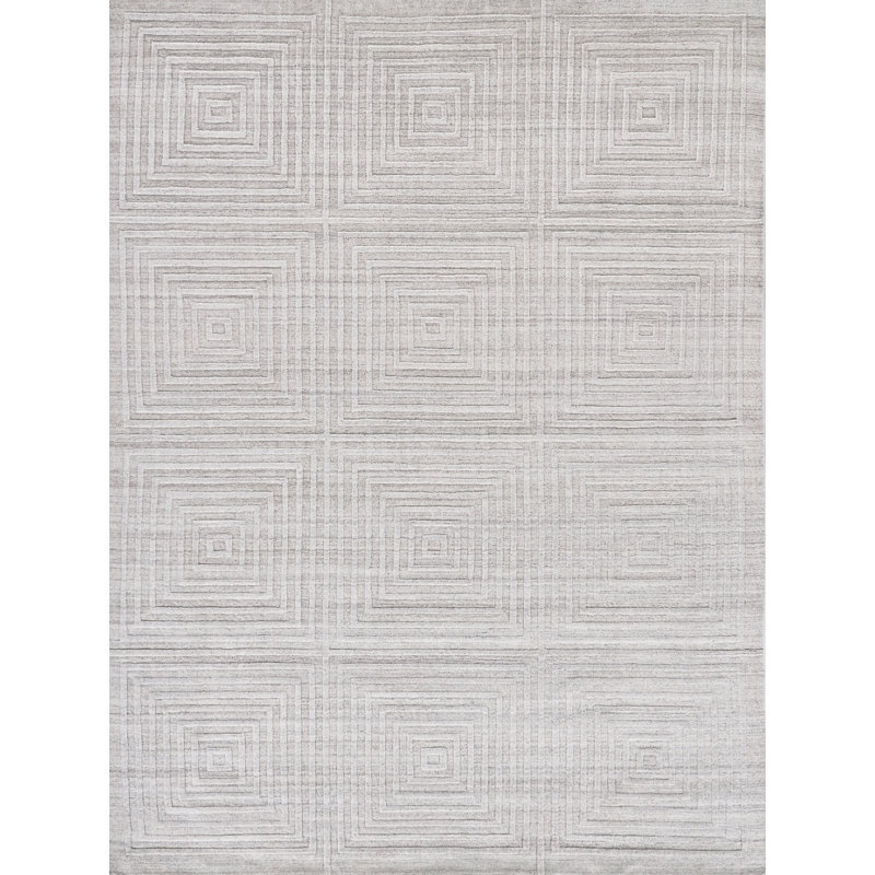 Castelli Geometric Area Rug in Ivory, Rectangle 6' x 9'
