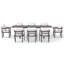 Ensemble repas d'extérieur pour 6 personnes avec table rectangulaire extensible-194823409-194823405