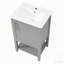 Meuble-lavabo simple 20 po avec plateau en céramique Frere-1543430183