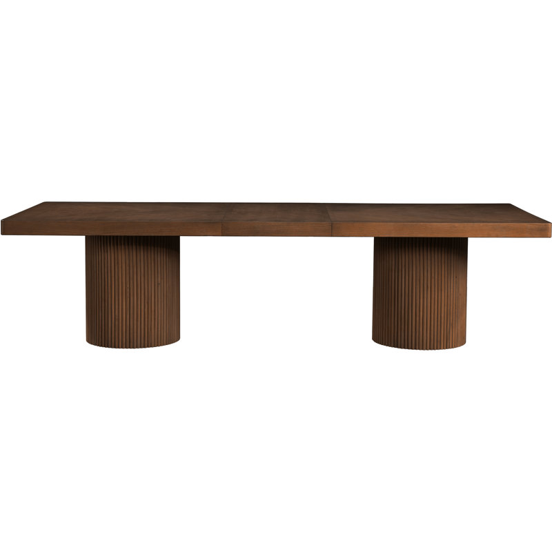 Belinda Rectangular 96'' L x 48'' W Dining Table, Brown