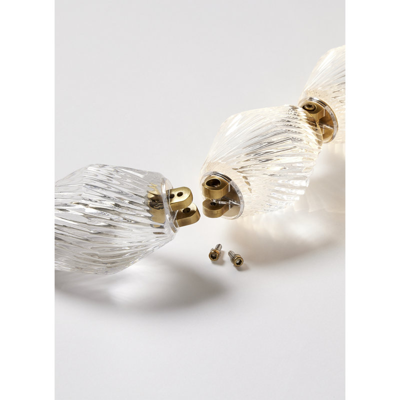 Collier 8 - Light LED Pendant, 3000K, Surface Natural Brass, 26.2" H x 2" W x 2" D