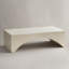 120CM White Coffee Table Arched Base-1379263389