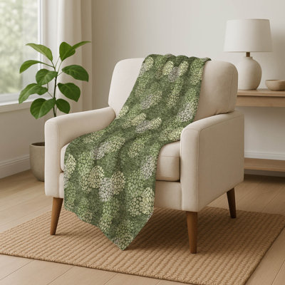 Addison Machine Washable Sherpa ASB908 Circles Throw Blanket