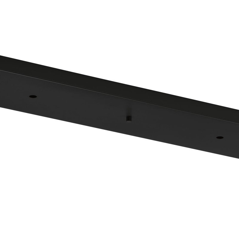 Matte Black 60" Rectangular Pendant Canopy Kit